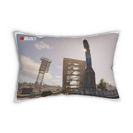 Rust Console Edition Lumbar Pillow - Gaming Decor for Fans